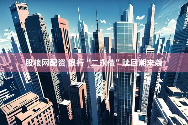 股粮网配资 银行“二永债”赎回潮来袭