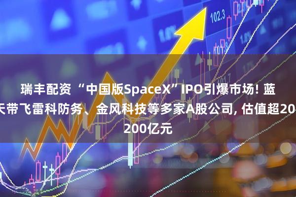 瑞丰配资 “中国版SpaceX”IPO引爆市场! 蓝箭航天带飞雷科防务、金风科技等多家A股公司, 估值超200亿元